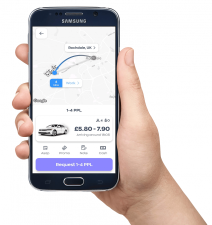 app-1 Taxi Service in Rochdale app